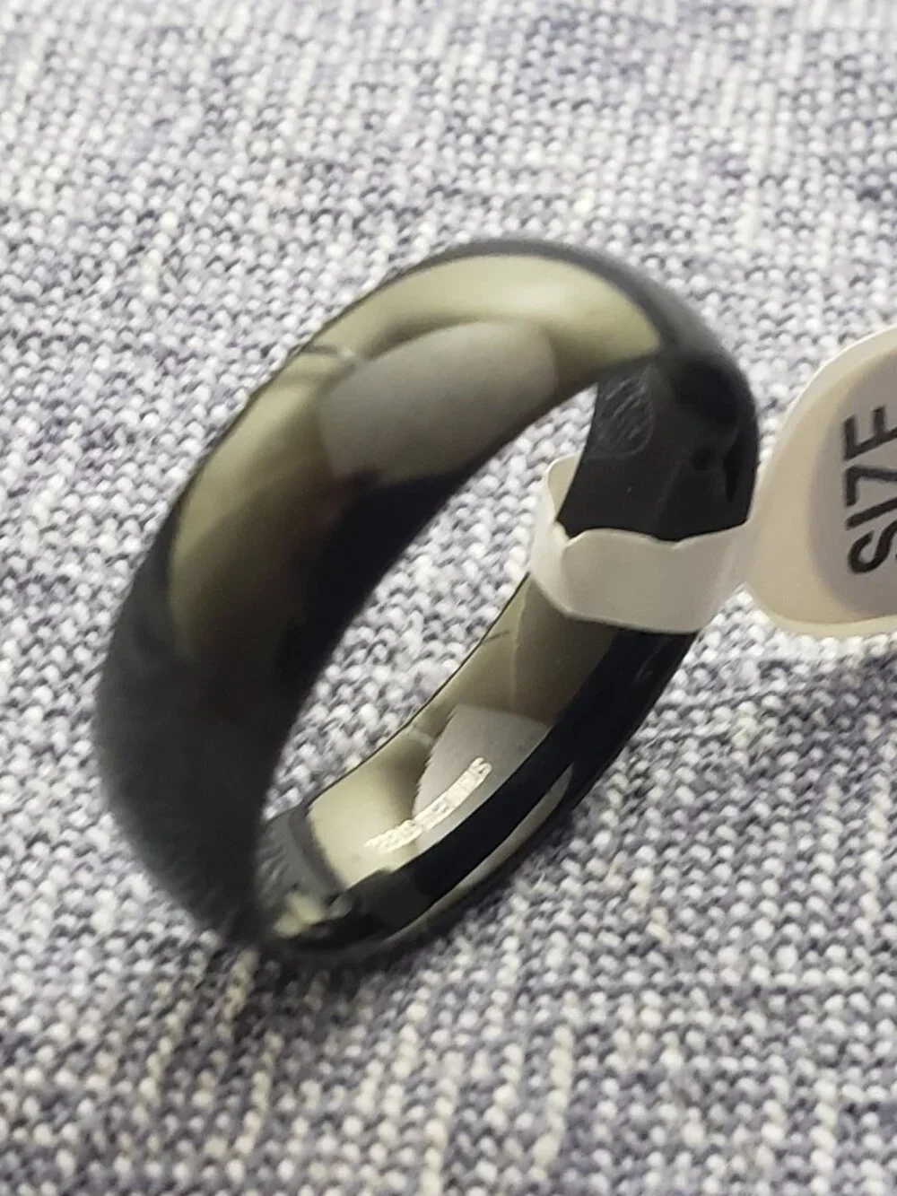 Black stainless steel ring in sizes 7, 8, 9, 10, 11, 12, 13, 15 NWT